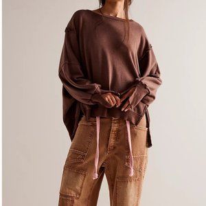 NWT FREE PEOPLE Camden Oversized Sweatshirt We The Free